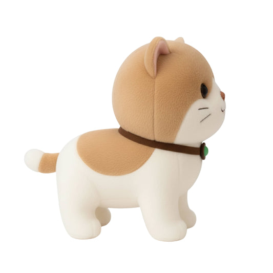 Cute Ginger and White Kitten Plush Animal Soft Toy for Baby and Kids (25cm) - Soft Calico Cat Stuffed Animal for Kids | BabyOuts