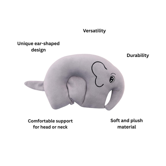 Soft Grey Elephant Rai Infant Head Protector for Baby| BabyOuts