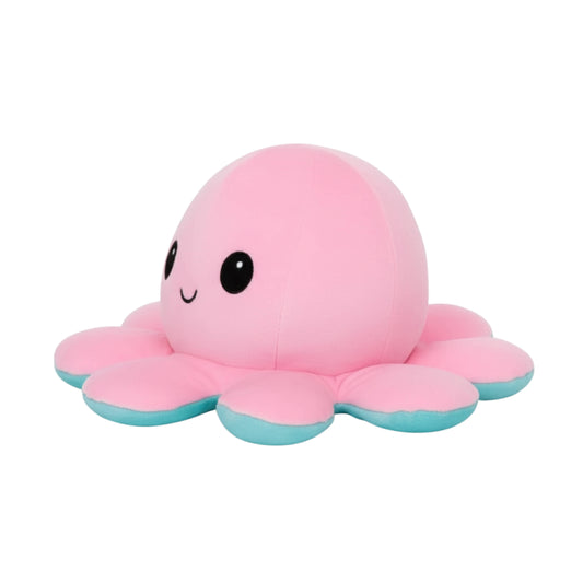 Cute Reversible Mood Pink Octopus Plush Animal Soft Toys for Baby and Kids (20 CM) | Communicational Stuffed Plush Animal Soft Toys | BabyOuts