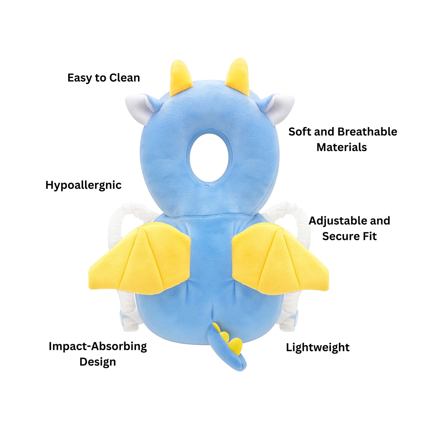 Adorable Baby Dragon Infant Head Protector Backpack for Baby | BabyOuts