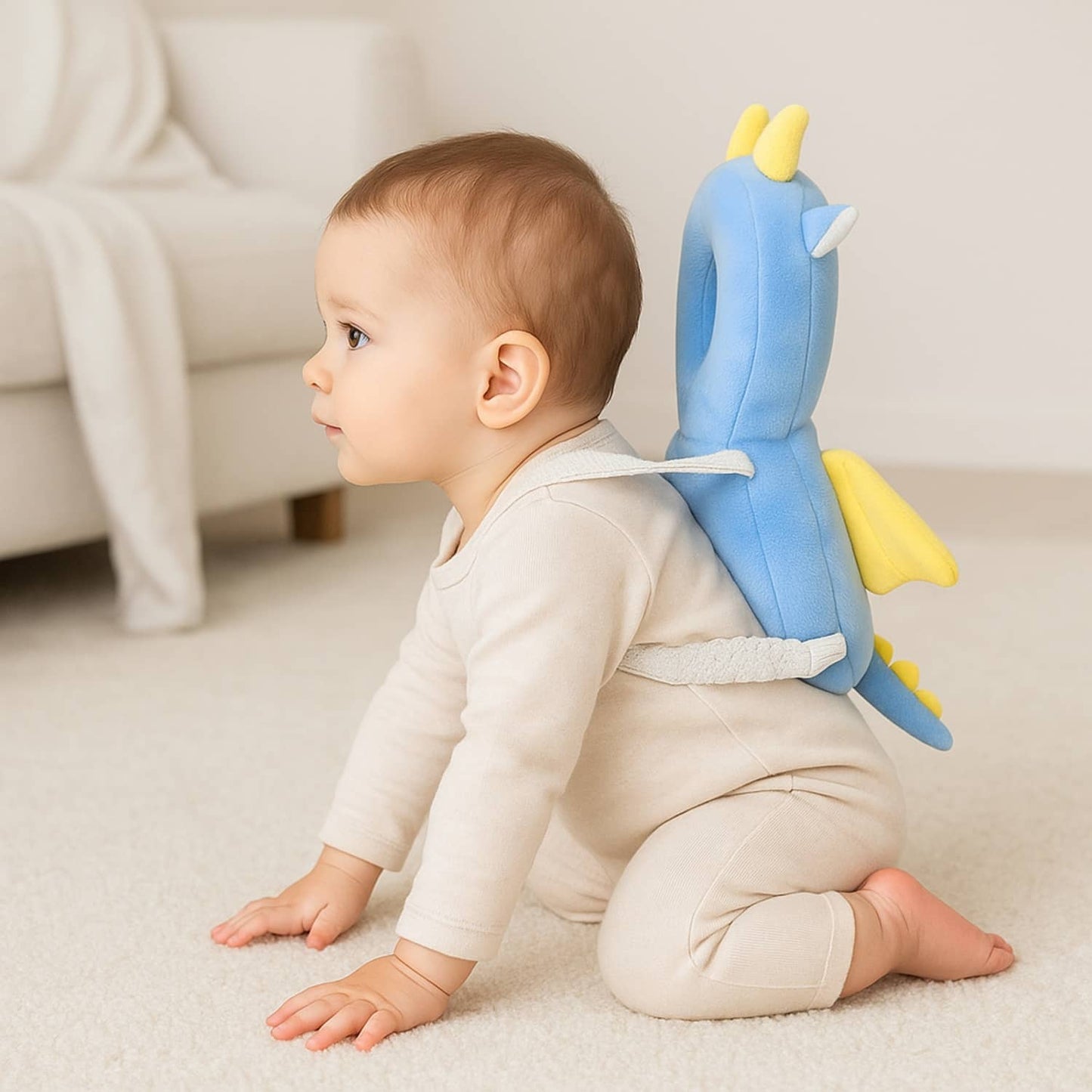 Adorable Baby Dragon Infant Head Protector Backpack for Baby | BabyOuts