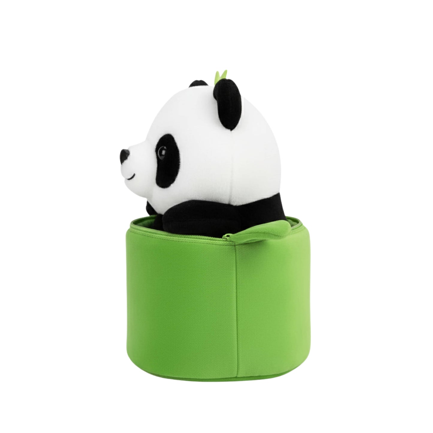 Adorable Panda in Bamboo Case Plush Animal Soft Toy for Babies and Kids (28cm) - 2-in-1 Soft Stuffed Animal & Storage Bag | BabyOuts