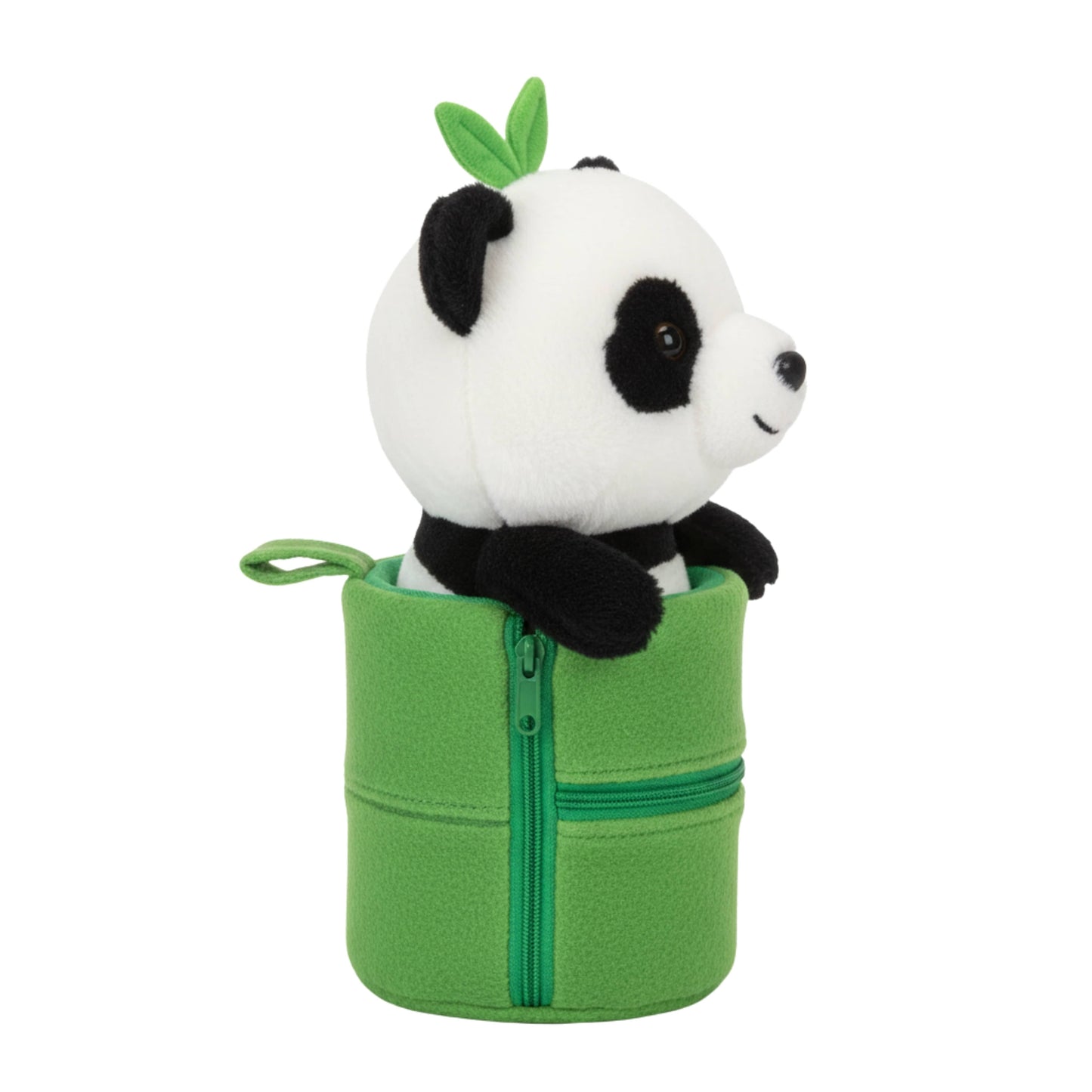 Adorable Panda in Bamboo Case Plush Animal Soft Toy for Babies and Kids (28cm) - 2-in-1 Soft Stuffed Animal & Storage Bag | BabyOuts