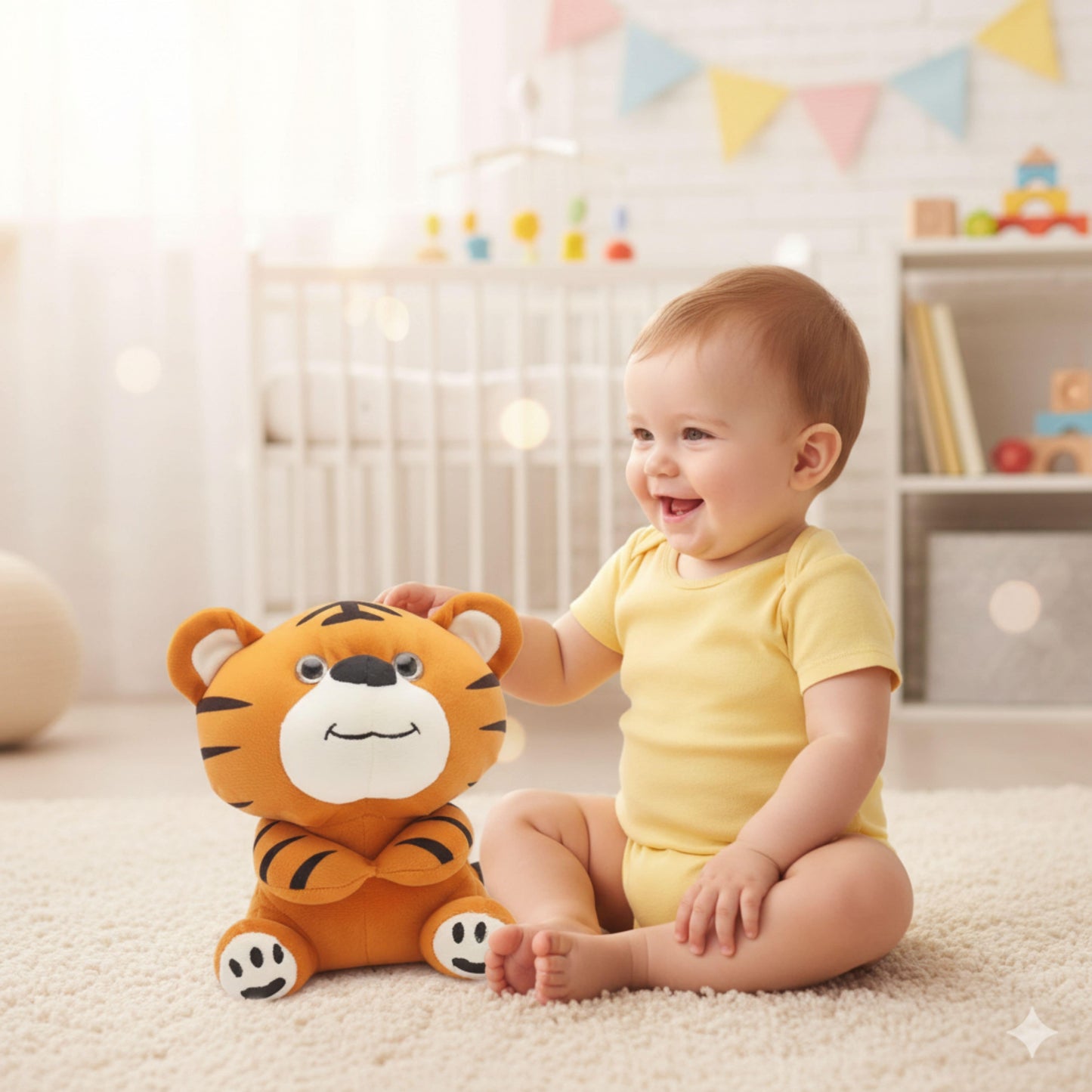 Soft Striped Stuffed Tiger Plush Animal Soft Toys for Baby And Kids | BabyOuts