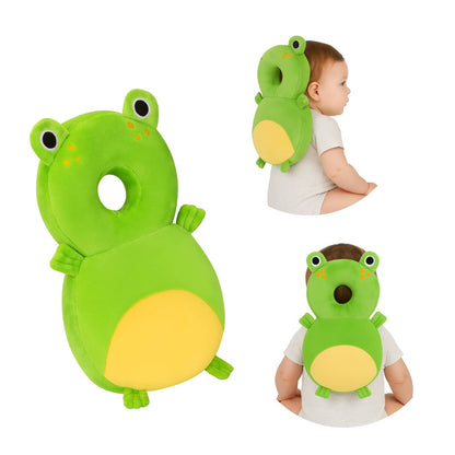 Baby Frog Infant Head Protector Backpack for Babies | Anti-Fall Safety Cushion for Crawling and Sitting | BabyOuts