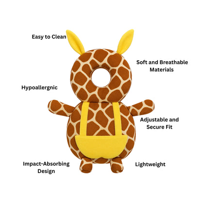 Baby Giraffe Infant Head Protector Backpack for Baby | BabyOuts