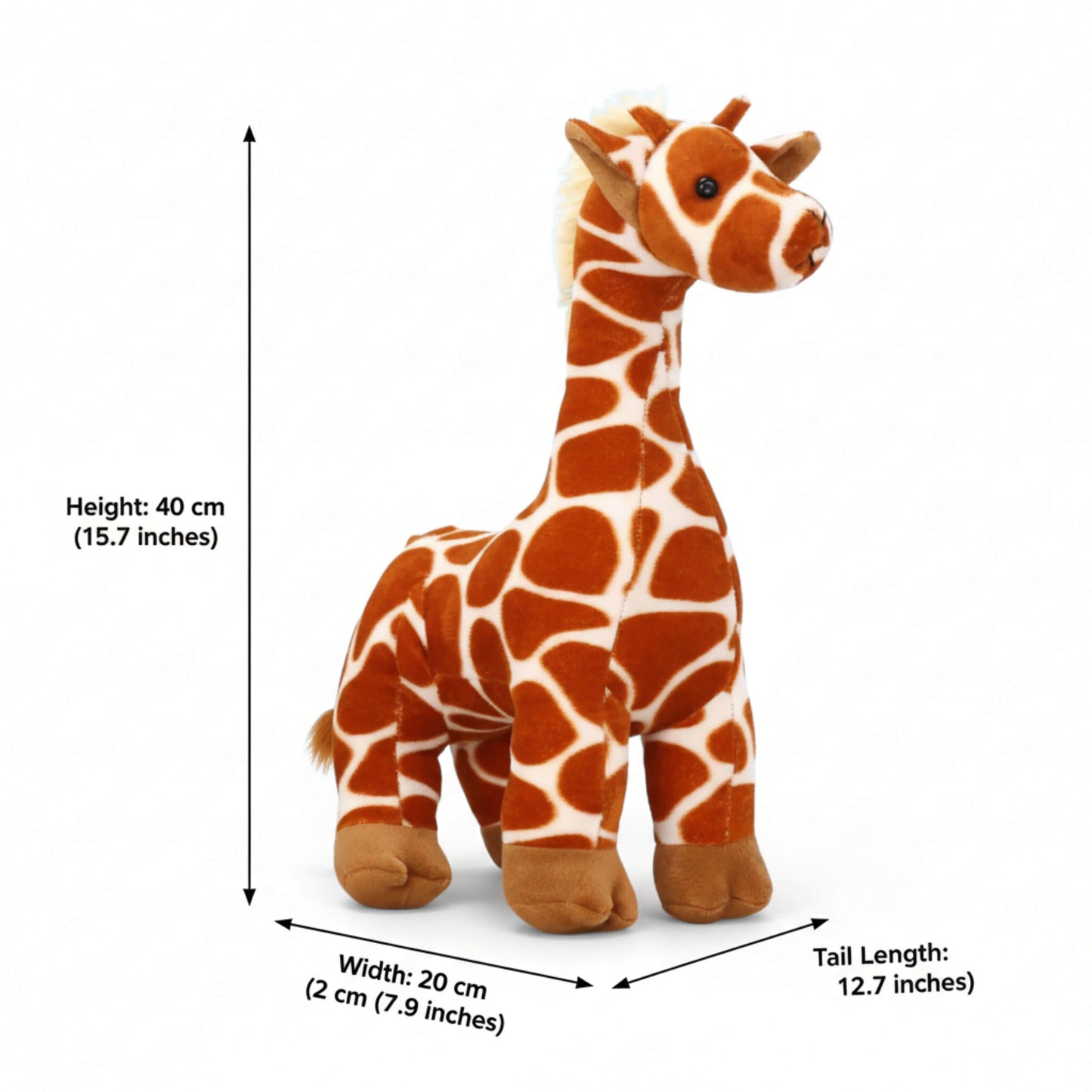 Classic Giraffe Stuffed Plush Animal Soft Toys for Baby and Kids | Safari Nursery Decor and Toddler Soft Toy | BabyOuts