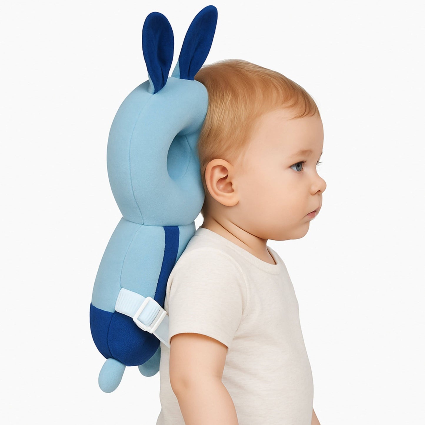 Blue Bunny Infant Head Protector Pillow for Babies | BabyOuts
