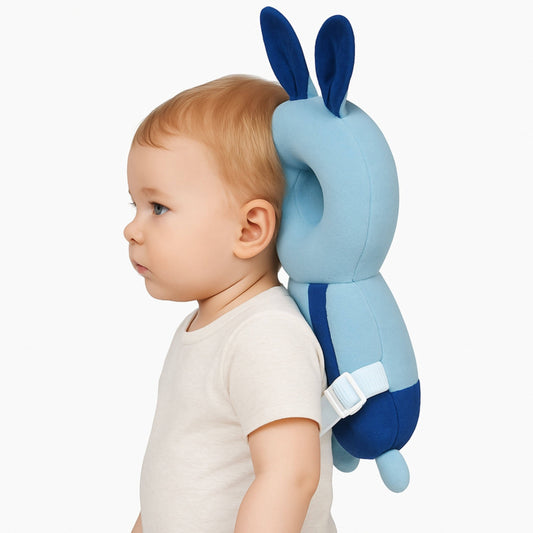 Blue Bunny Infant Head Protector Pillow for Babies | BabyOuts