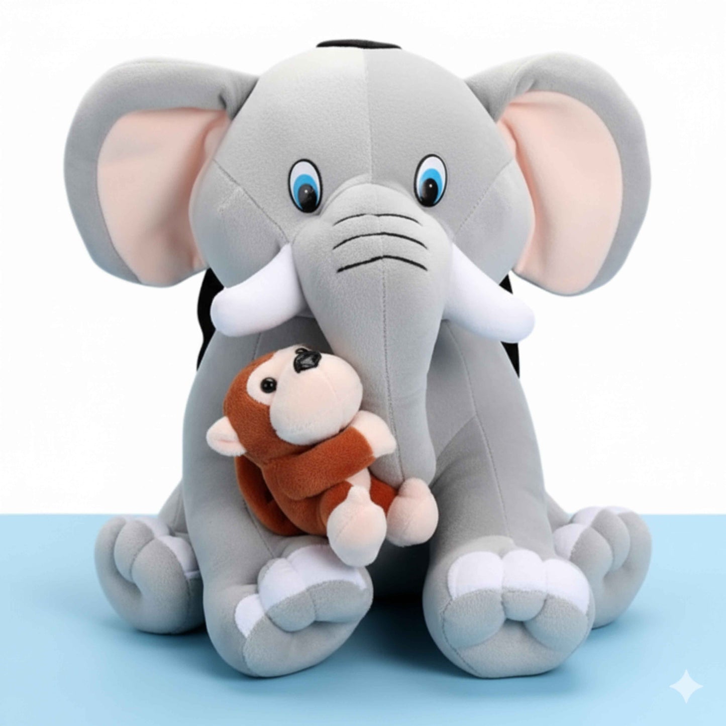 Cuddly Elephant and Monkey Plush Animal Soft Toys for Baby and Kids | Soft Stuffed Animal for Babies & Kids | BabyOuts
