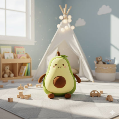 Cute Avocado Plush Soft Toy for Baby and Kids (35cm) - Soft Fruit Stuffed Animal for Kids | BabyOuts