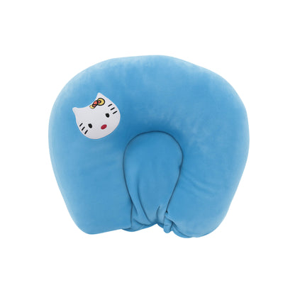 Cute Blue Kitten Baby Pillow for Babies (28cm) | Soft U-Shape Support Cushion for Kids | BabyOuts