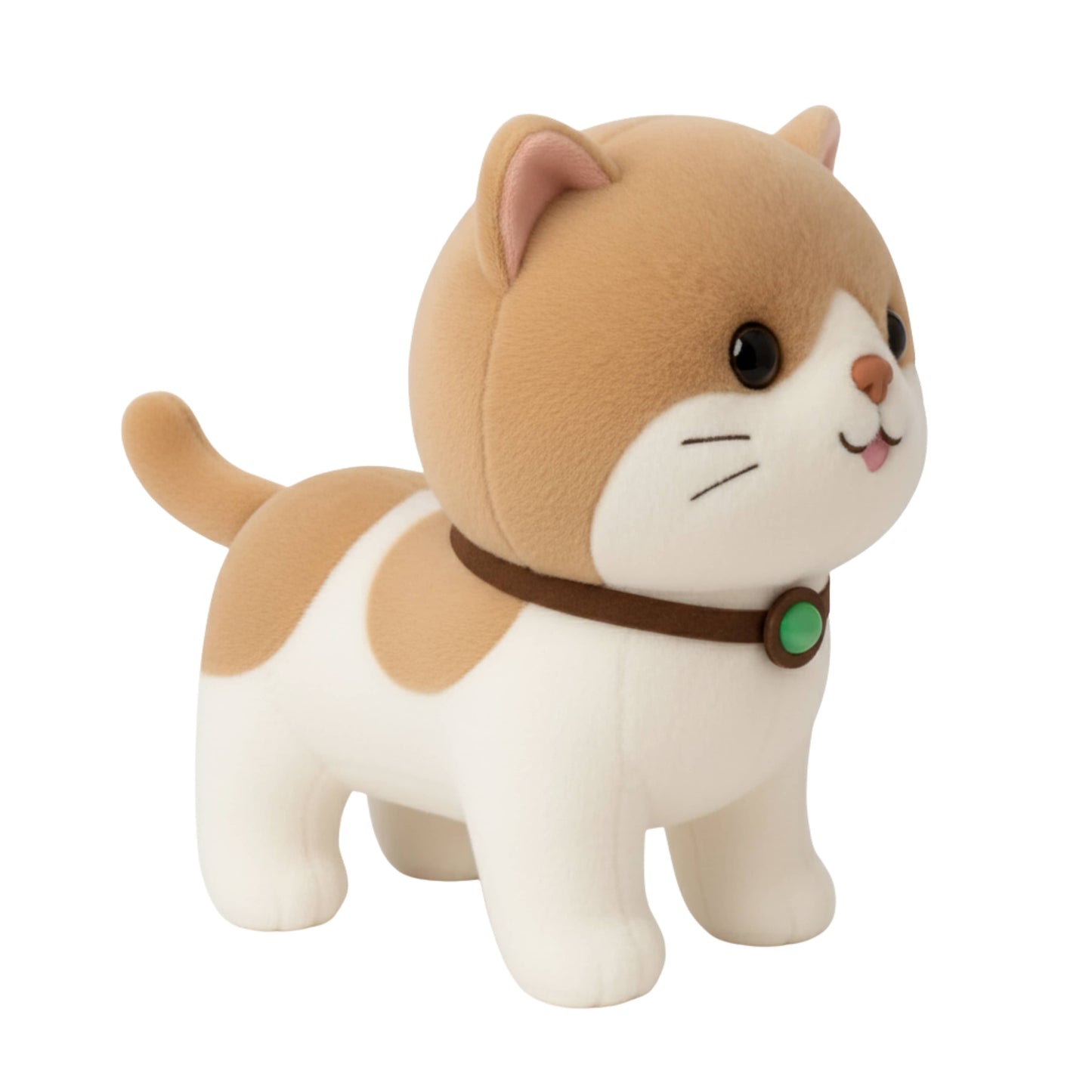 Cute Ginger and White Kitten Plush Animal Soft Toy for Baby and Kids (25cm) - Soft Calico Cat Stuffed Animal for Kids | BabyOuts