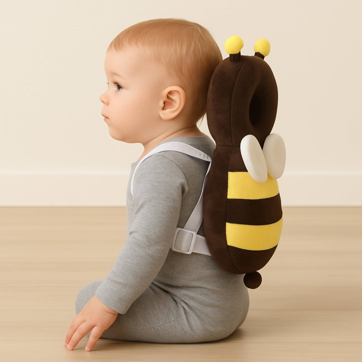 Dark Bee Infant Head Protector Backpack For Baby | BabyOuts