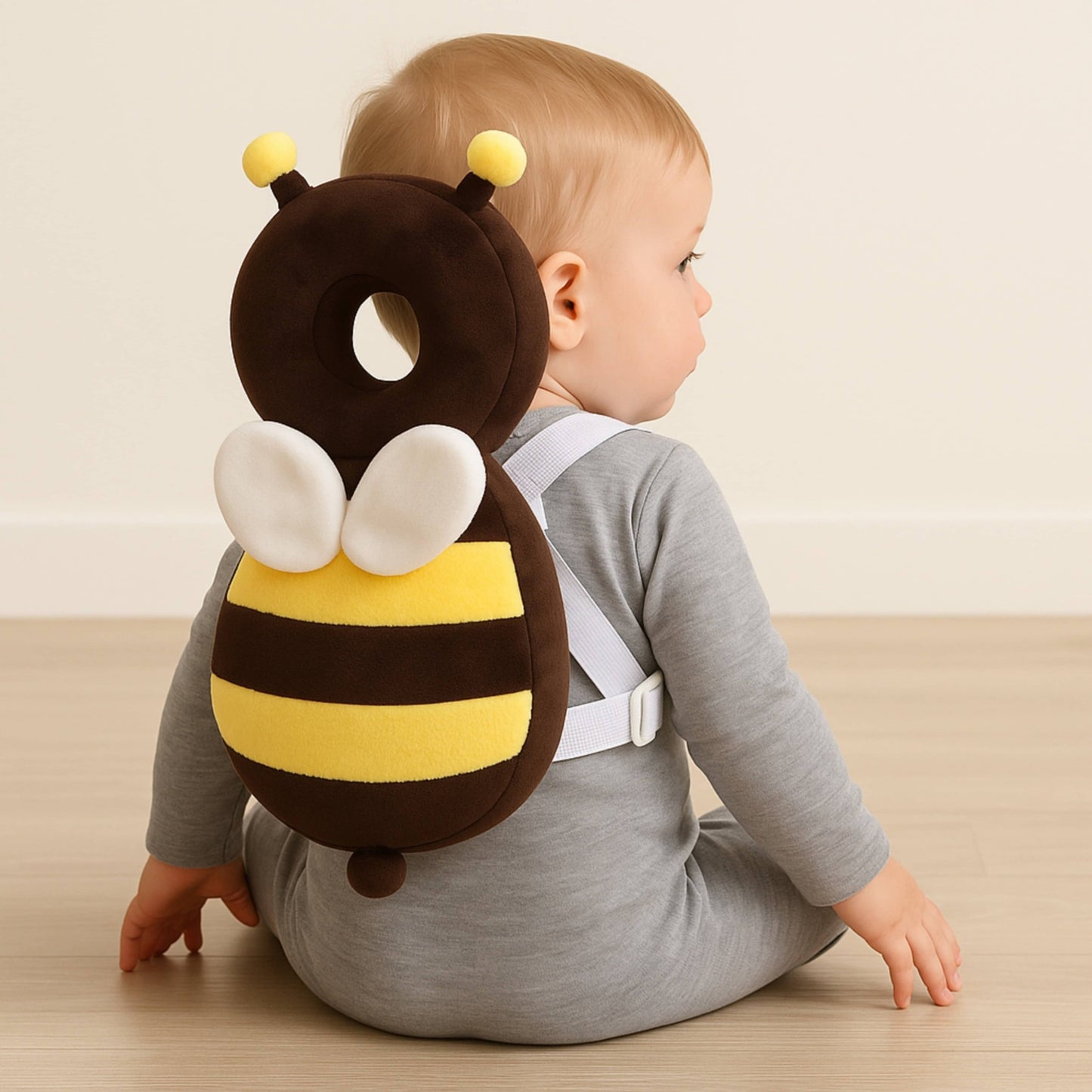 Dark Bee Infant Head Protector Backpack For Baby | BabyOuts