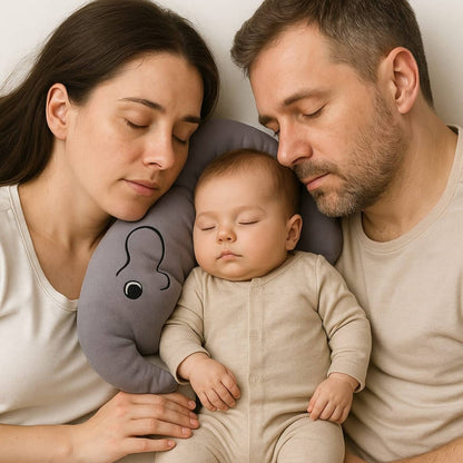 Soft Grey Elephant Rai Infant Head Protector for Baby| BabyOuts