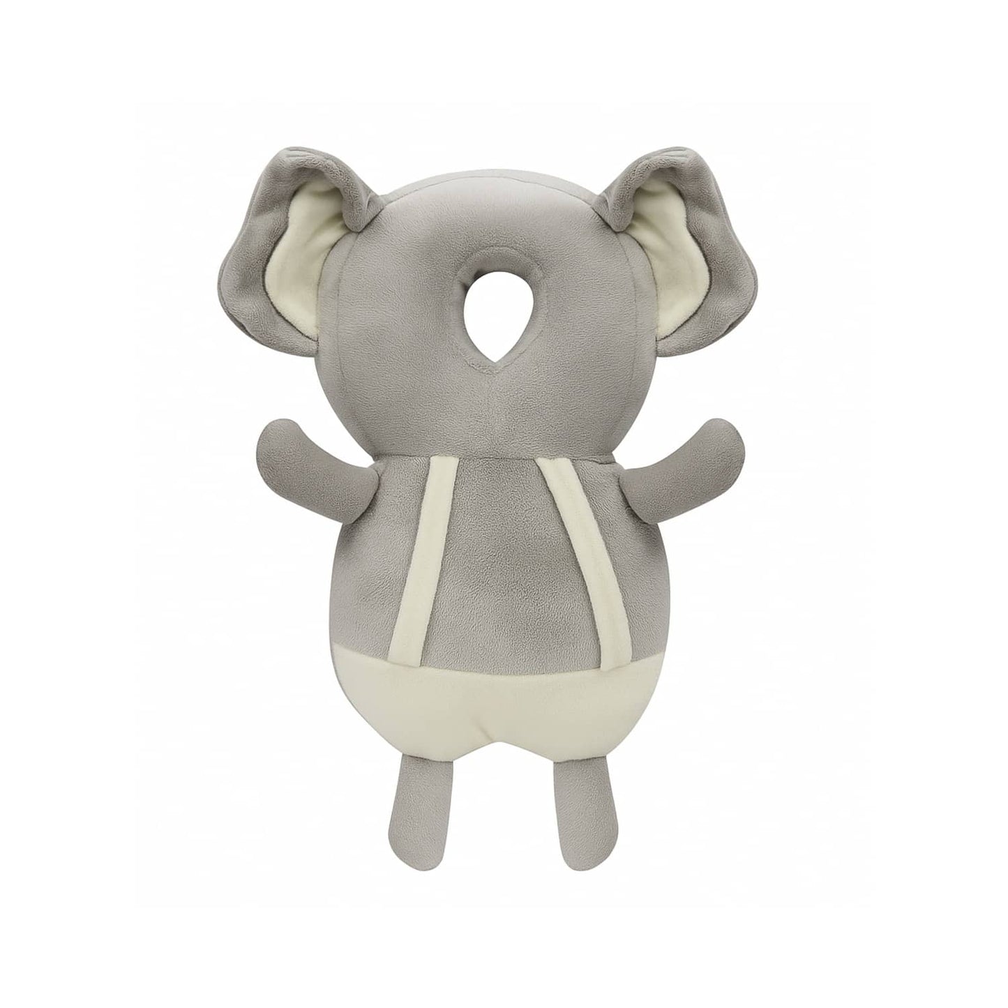Grey Elephant Infant Head Protector Backpack for Baby - Soft Anti-Fall Cushion for Toddler Safety