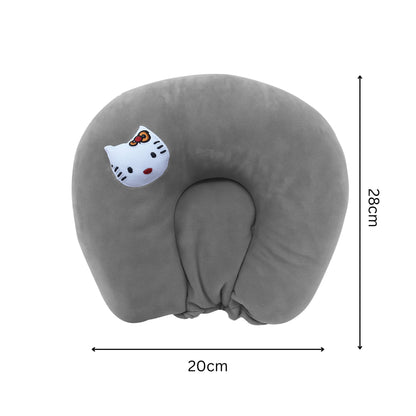 Grey Kittie Baby Neck Pillow for Kids And Toddlers | BabyOuts
