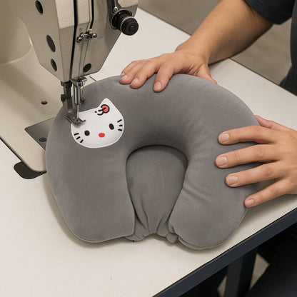 Grey Kittie Baby Neck Pillow for Kids And Toddlers | BabyOuts