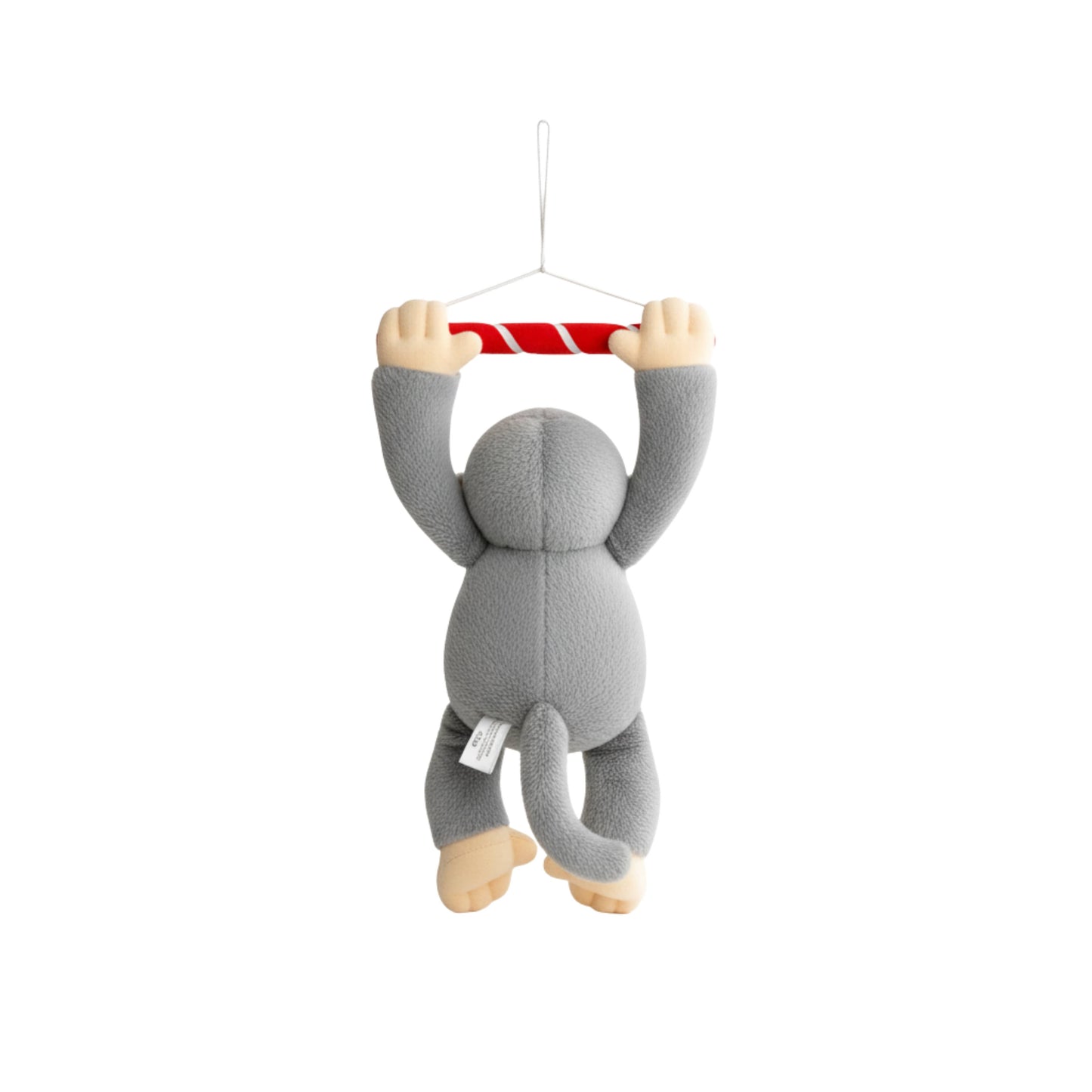 Hanging White Monkey Animal Soft Toys for Baby and Kids (40cm) | Soft Grey Stuffed Animal for Nursery Decor | BabyOuts
