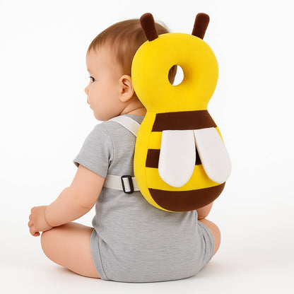 Honey Bee Infant Head Protector Backpack for Babies and Kids | Adjustable Safety Cushion for Crawling and Walking | BabyOuts