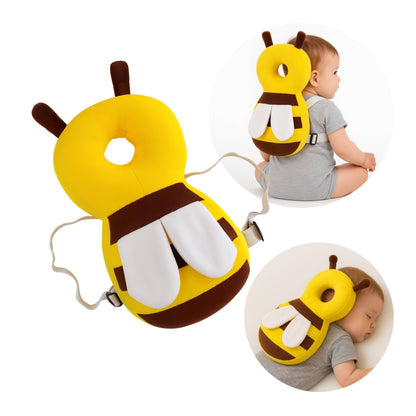 Honey Bee Infant Head Protector Backpack for Babies and Kids | Adjustable Safety Cushion for Crawling and Walking | BabyOuts
