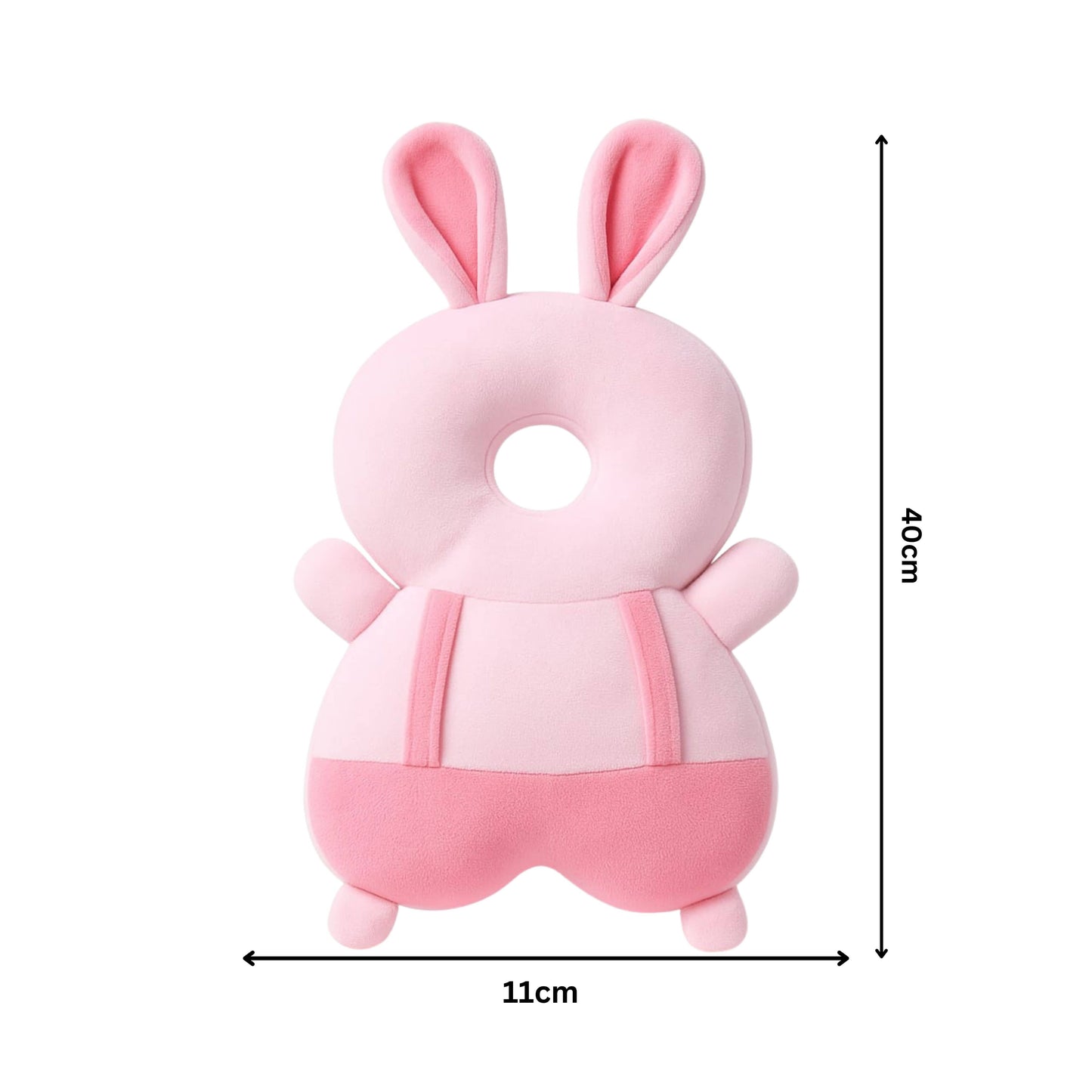 Adorable Pink Bunny Infant Head Protector For Baby | BabyOuts