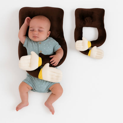 High Quality Hug Me Soothing Brown Baby Plush Pillow | BabyOuts
