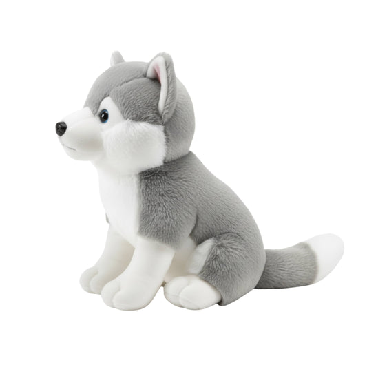 Husky Puppy Plush Animal Soft Toys for Baby and Kids (30cm) | BabyOuts