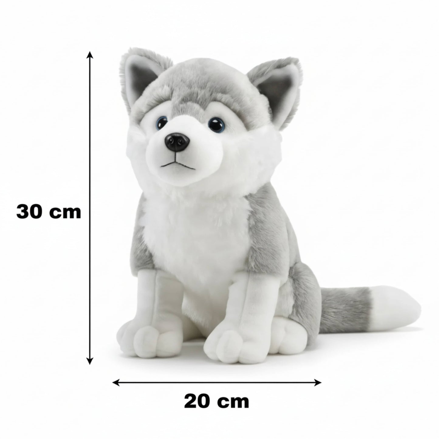 Husky Puppy Plush Animal Soft Toys for Baby and Kids (30cm) | BabyOuts