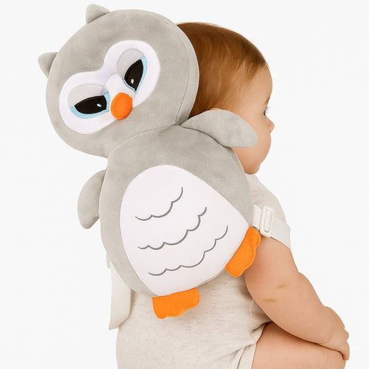 Soft Plush Owl Baby Head Protector for Babies And Kids (33cm x 22cm) | BabyOuts