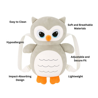 Soft Plush Owl Baby Head Protector for Babies And Kids (33cm x 22cm) | BabyOuts
