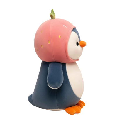 Strawberry Hat Penguin Plush Animal Soft Toys for Baby and kids (25 CM) | BabyOuts