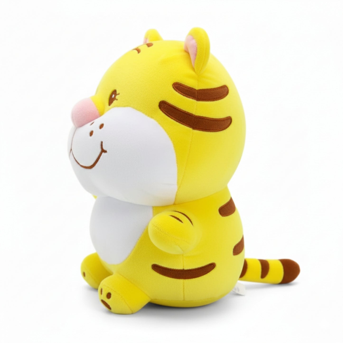 Sunny Yellow Tiger Plush Animal Soft Toys for Baby and Kids (30cm) | BabyOuts