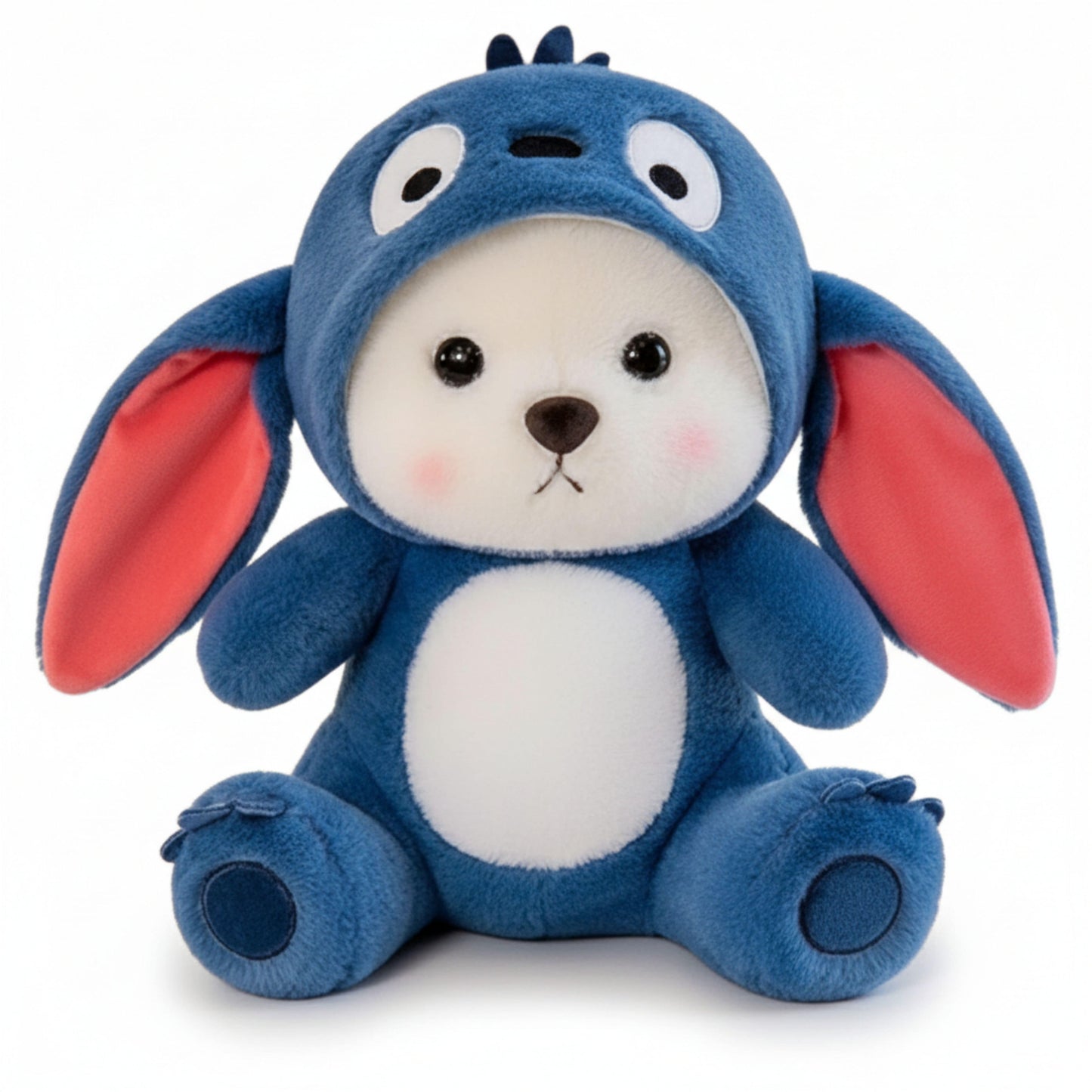 Teddy Bear in Blue Bunny Costume Plush Animal Soft Toys for Baby and Kids | Cute Animal Stuffed Doll for Baby Gift | BabyOuts