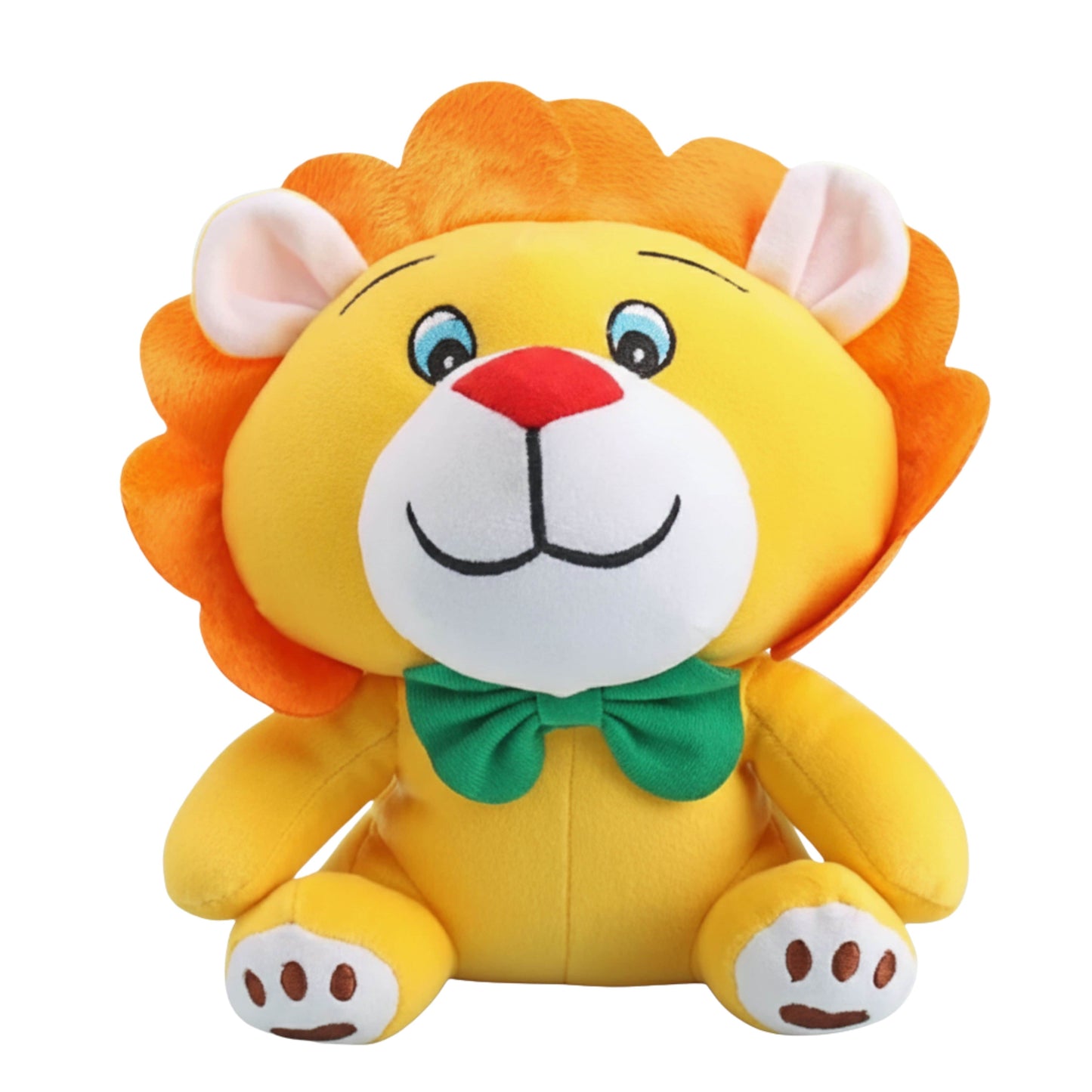 Yellow Lion Plush Animal Soft Toys with Bow Tie for Baby and Kids | BabyOuts