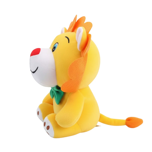 Yellow Lion Plush Animal Soft Toys with Bow Tie for Baby and Kids | BabyOuts
